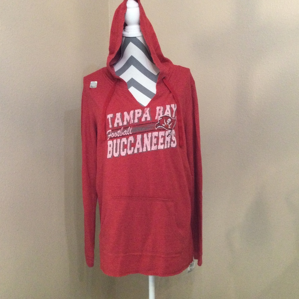 Tampa Bay Buccaneers Red Pullover Hoodie - Size XL - NWT